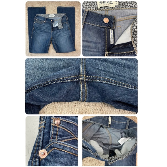 Ariat Women’s R.E.A.L Rosa Dark Wash Mid-Rise Bootcut Jeans Size 31 Regular - Picture 9 of 16